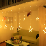 Гірлянда-штора «Зірки» 3*1м LED, 8 режимів мерехтіння