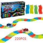 Детский трек Magic Tracks 220 деталей светится в темноте