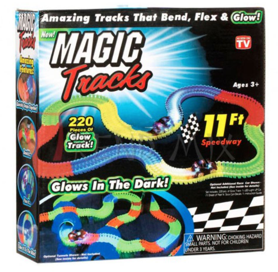 Детский трек Magic Tracks 220 деталей светится в темноте Детский трек Magic Tracks 220 деталей светится в темноте