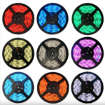 Светодиодная RGB лента 5 метров с пультом и адаптером LED