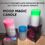Набір воскових свічок 3шт Mood Magic зі справжнім полум’ям та LED підсвічуванням