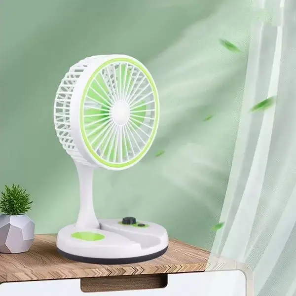 Портативний настільний вентилятор Mini Fan з LED підсвічуванням Портативний настільний вентилятор Mini Fan з LED підсвічуванням