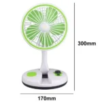 Портативний настільний вентилятор Mini Fan з LED підсвічуванням