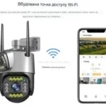 Вулична поворотна камера V380 Wi-Fi та 4G Камера відеоспостереження з подвійним об’єктивом